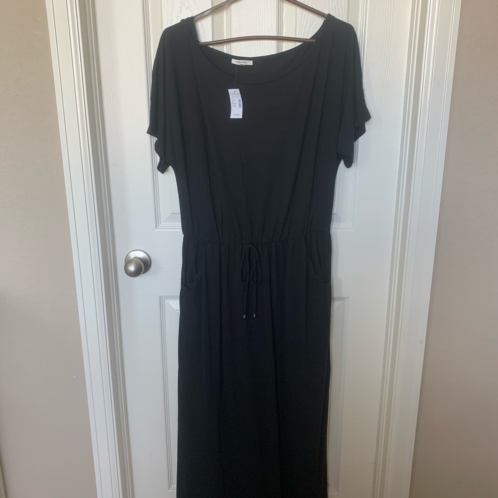 Black Cotton Dress